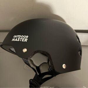 Outdoor Master Black Skateboard Helmet